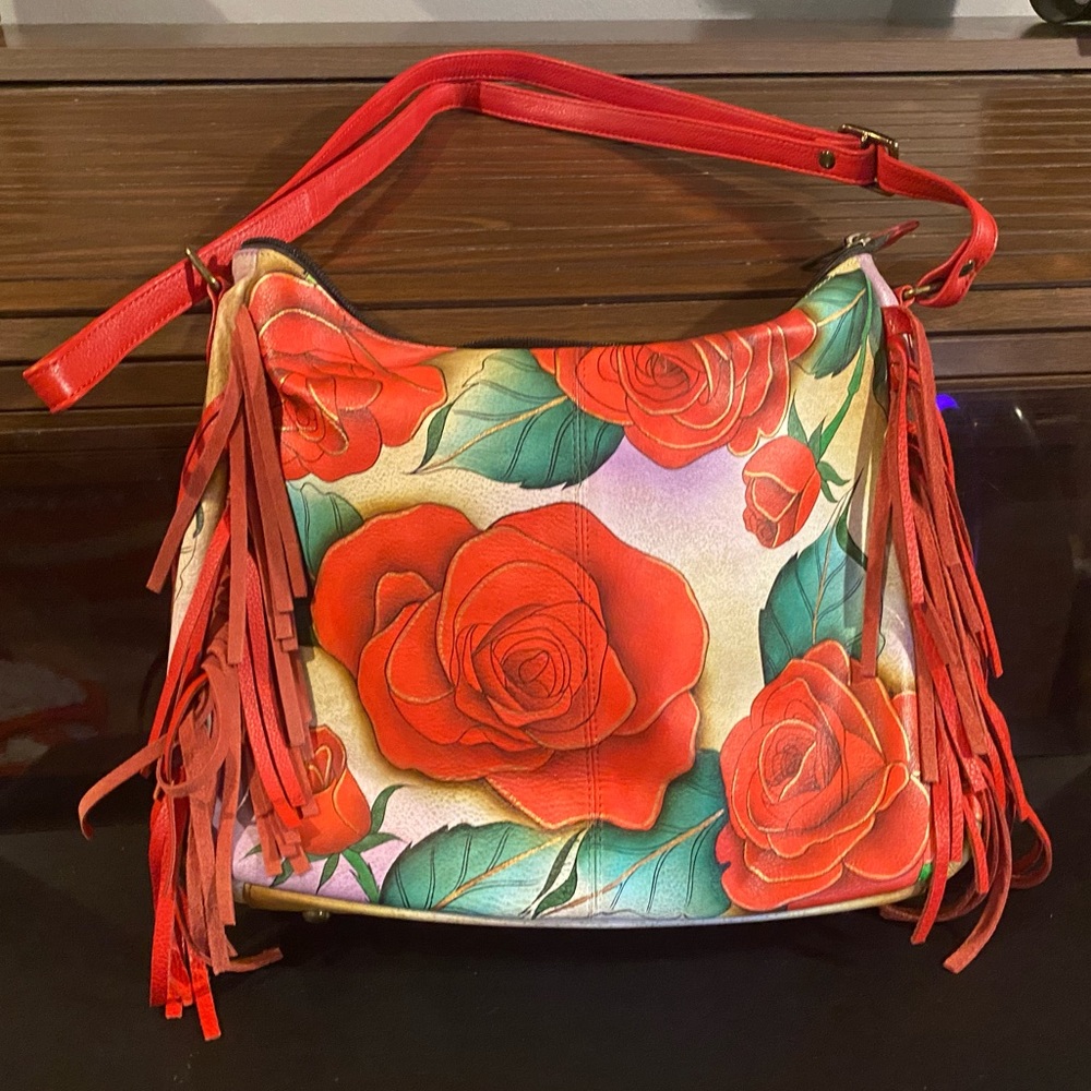 ‼️ ANUSCHKA BAG - Red Roses - MUST GO ‼️